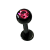 PVD Black Jewelled Labret
