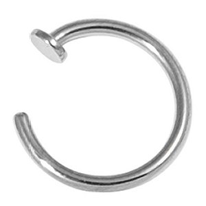 Steel Open Nose Ring