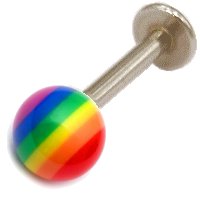 Rainbow Ball Labret
