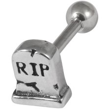 RIP Headstone Steel Barbell