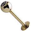 9ct Gold Jewelled Labret 