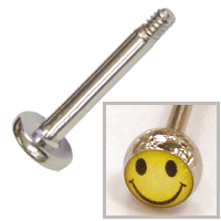 Steel Picture Labret - Smiley Face