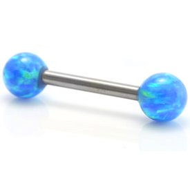 Opal Balls Steel Barbell