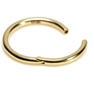 1.2mm Gauge 14ct Yellow Gold Hinged Segment Ring