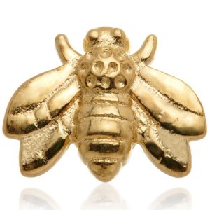 1.2mm Gauge 14ct Yellow Gold Bee Attachment - Internally-Threaded