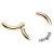 1.6mm Gauge Hinged PVD Gold Steel Smooth Segment Ring - view 2