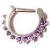 Jewelled Steel Septum Clicker Ring - view 1