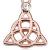 Rose Gold-Plated Celtic Knot Belly Bar - view 2