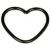 Heart-Shaped PVD Black Continuous Ring - view 1
