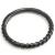 1.6mm Gauge Twisted Rope PVD Black Hinged Segment Ring - view 1