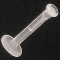 Bioflex Push-on Labret Retainer with Clear Head