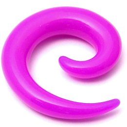 Acrylic Neon Ear Spiral