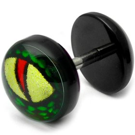 Acrylic Fake Plug - Lizard Eye