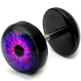 Acrylic Fake Plug - Purple Eye