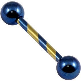 1.6mm Gauge Titanium Candy Barbell