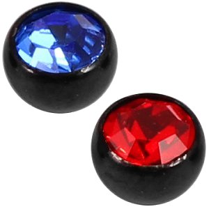 PVD Black Gemballs (2-pack)