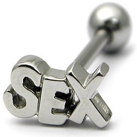 Shaped Steel Tongue Bar - Sex