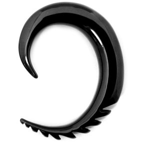 PVD Black Jagged Spiral