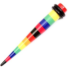 Straight Rainbow Stocking Stripe Stretcher