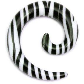 Acrylic Zebra Spiral - Style 2