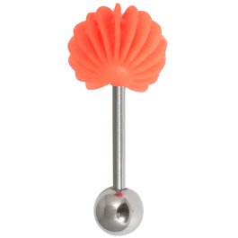 Silicone Tongue Dome on Steel Barbell