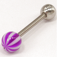 Ultra-violet Beachball Tongue Bar