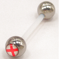 Flexi-Soft England Flag Barbell