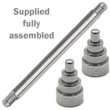 Four Stepped Cones Steel Barbell