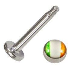 Steel Ireland Flag Labret