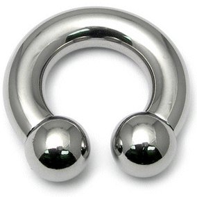 8mm Gauge Steel Circular Barbell - Internally Threaded