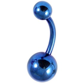 1.6mm Gauge Titanium Banana with Unequal Balls