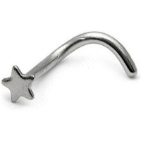 Steel Star Nose Stud