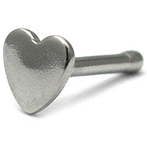 Steel Heart Nose Bone