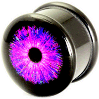 Purple Cyber Eye Acrylic Plug
