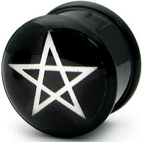 Pentagram Acrylic Plug