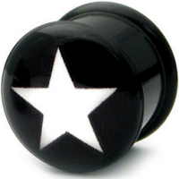 White Star Acrylic Plug