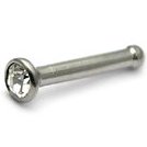 Titanium Jewelled Nose Bone