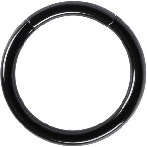 2.4mm Gauge PVD Black Smooth Segment Ring