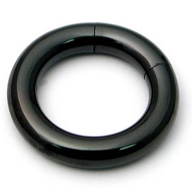 5mm Gauge PVD Black Smooth Segment Ring