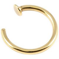 PVD Gold Open Nose Ring