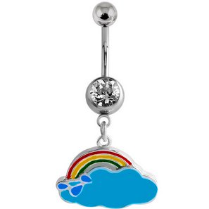 Rainbow & Rain Cloud Belly Bar