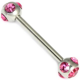 Multi Jewelled Barbell