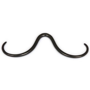 PVD Black Septum Moustache - Style 1