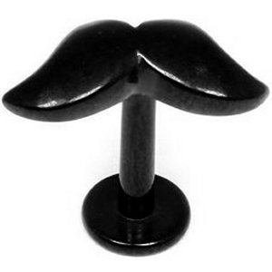 PVD Black Moustache Labret