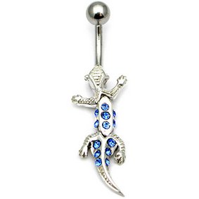 Moving Steel Gecko Belly Bar