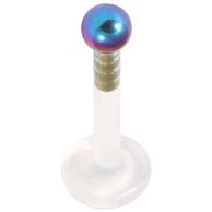 BioFlex Push-on Labret with Titanium Ball