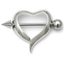Heart-Shaped Nipple Shield with Arrow