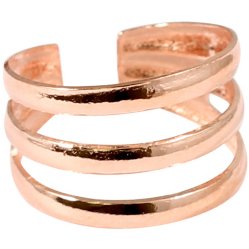 Sterling Silver Toe Ring - Triple Band