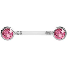 Jewelled Flexible Nipple Barbell