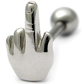 Shaped Steel Tongue Bar - Finger